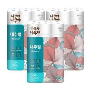 잘풀리는집 나무야 3겹 30롤 휴지 x 3개/롤휴지/집들이선물/가정용품