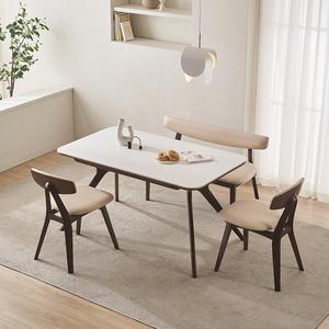 [삼익가구][기본배송비무료]라포트 포세린 세라믹 4인용 원목 1400 식탁세트(벤치1+의자2)