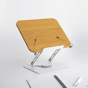 히키스 회전형 높이조절 우드 독서대 책 노트북거치대