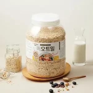 [라이트잇] 바로먹는 퀵 오트밀 2kg 1통