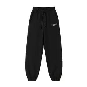 [뉴발란스] 여성 시그니처 기모 조거 팬츠 플리스 긴바지 블랙 NBMLD4W912-19