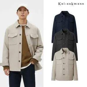 [카이아크만]유니)울혼방 패딩 방모 셔켓(FKOWCUP732M