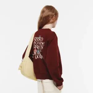 [캉골](신세계 사우스시티)우먼스 플라워 레터링 세미오버핏 스웨트셔츠 1798 버건디