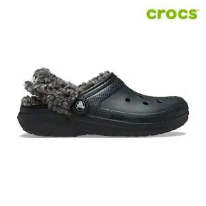 [크록스 정품] 클래식 플리스 라인드 클로그 공용 털샌들 211396-001
