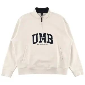 엄브로 기모 아플리케 하프집업 맨투맨 UQ421CFSO2OBE