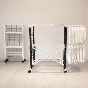 국산 튼튼한 엔드세이브 폴딩 빨래건조대 2colors 이동접이식 이불건조대