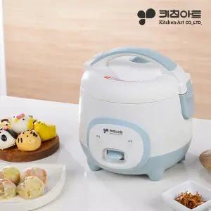 [키친아트] 2-3인용 간편취사 소형 미니 보온 전기밥솥 KRC-6903 / 찜기포함
