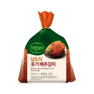 CJ제일제당 비비고 남도식포기배추김치 2.6kg x1개