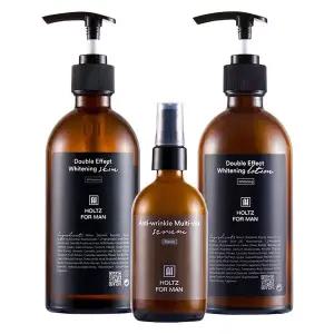 홀츠포맨 남자 남성 주름개선 미백 화이트닝 3종세트 스킨 로션 에센스 아빠선물