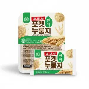 엄마사랑 국내산 포켓 누룽지 현미 330g