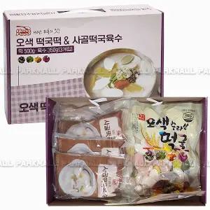 홍푸드 오색떡 사골육수 떡국 선물세트 (쌀떡 가래떡 설음식 명절선물 떡볶이떡)