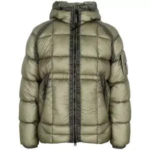 씨피컴퍼니 25FW 폴른록 그레이 DD 쉘 후드 덕 다운 자켓 19CMOW702A 110416A 356