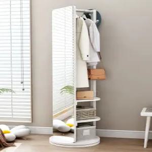 전신거울 행거 옷걸이 스탠드 일체형 중형 대형