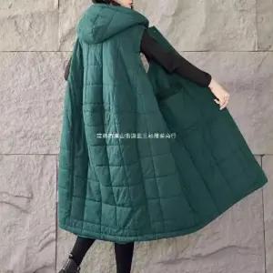 템퍼티샵 여성 겨울 빅사이즈 롱 민소매 도톰 패딩 조끼 힛템