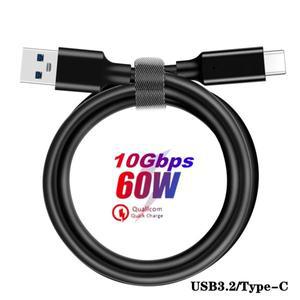 5m 3M USB3.2 10Gbps 케이블 USB A to C 타입 데이터 전송 Tipo 휴대폰 SSD 하드 디스크용 3A 60W 고속 충