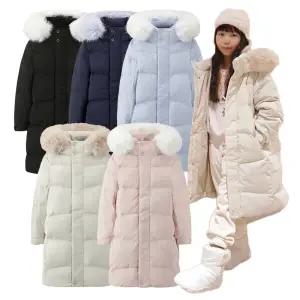 [롯데백화점]블랙야크 키즈 풍성한 퍼와 깔끔한스타일 O스노우롱다운자켓 [1BKPAWU905]