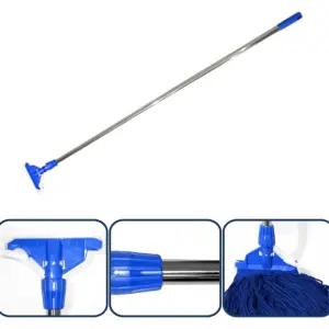 원터치 걸레교체 스텐봉 밀대걸레 홀더 마포걸레대150 청소막대 미세먼지제거 거실