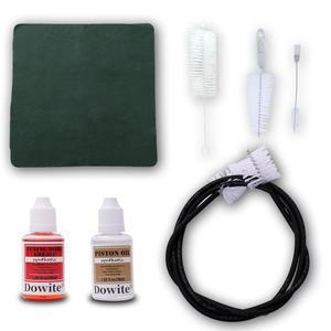 [미국배송] 다우이트 트럼펫 & 코넷 클리닝 키트 - 밸브 튜닝 슬라이드 그리스 유연한 스네이크 및 마우스피스 브러시 극세사 천이 포함된 올인원 브라스 악기 유지보수 세트