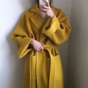 여성 겨자색 스트랩 허리 샌들 블랙 신발 플랫 슬리퍼