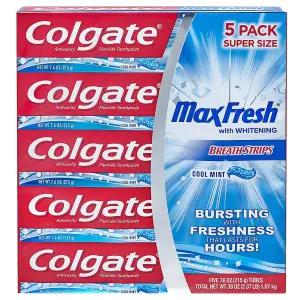 콜게이트 맥스프레쉬 치약 페퍼민트 Colgate 292255 Maxfresh 5개