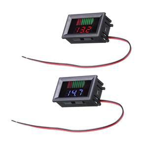 LCD 디지털 볼트미터 12V 60V 방수 전기차 배터리 용량 표시기 납산 전압 테스터