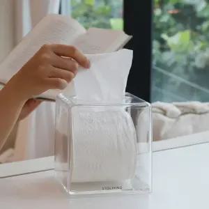 스토리빙 아크릴 화장지 케이스 두루마리 티슈 정사각 휴지케이스