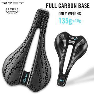 RYET 카본 3D 프린팅 자전거 안장 7x7 레일 남녀 트라이애슬론 로드 MTB 산악 자갈길 사이클링 초경량 135g