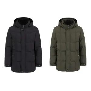 [올젠](하남점)따듯한 중기장 해비 덕 후드다운 점퍼 2종 1택 FP1202