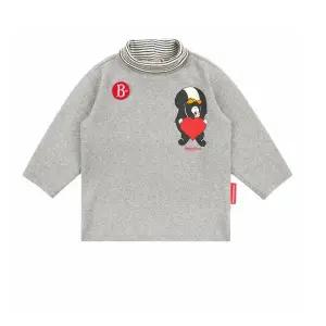 [롯데백화점]베베드피노 하트 제이미 베이비 하프 넥 티셔츠 BP44TR128