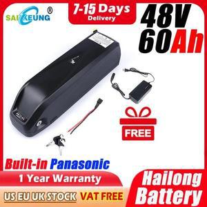 36v 52v 60v 72 V Hailong Batteria 48v 20 30ah45 50ah 배터리 전기 자전거 Ncr18650b 1000w Ebike