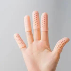 실리콘 통풍 손가락 골무 사무용 문서 공예용 스킨1p 손가락골무