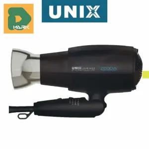 유닉스 저소음 블랙 파워풍량 강풍 강력 접히는 접이식 헤어케어 미용실 이온 헤어드라이어 드라이 가벼운