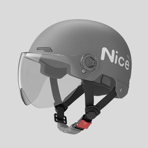 1 조각 배터리 오토바이 여름 범용 4 계절 태양 보호 하프 헬멧 전기 자동차 여성용 헬멧