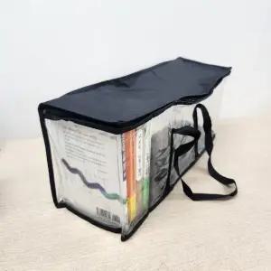 책 보관 가방 투명 pvc 교과서 보관함 (WFKA141)