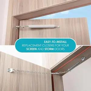 ABZC-스크린 및 폭풍문 클로저 키트 무거운 폭풍문용 클로저 스크린 및 폭풍문 푸시 버튼 래치 세트