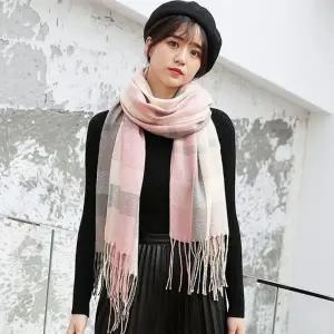 ( )소프트 체크 머플러 겨울 따뜻한 목도리 보온 울머플러 겨 울목도리 보온 용품 패션 남자 잡화 여성 여