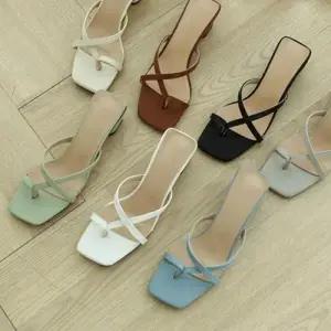 7color 샌들 미들굽 여름 구두 여성 힐 WFIMI9L
