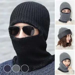 겨울 따뜻한 얼굴보호 전면 방한 마스크 비니 털모자