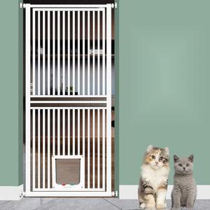 고양이 안 베란다 펫도어 대형 출입 칸막이 180cm 펜스 이내 높이 63cm 울타리