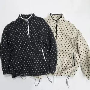 양털 하트 덤블 후리스 아노락