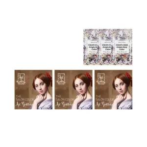 더 살롱 컬러 아트갤러리 염색제 순수 새치커버 셀프 염색약 3개+샘플 3개