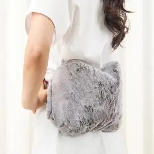 휴대용 충전식 온수 찜질기 10분충전 온열팩 부들부들 그레이 커버