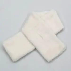 페이크퍼 미니 목도리 머플러 화이트