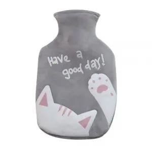 뽀송커버형 핫팩 물주머니 찜질팩 350ml 그레이 (KYR-WFA7235)