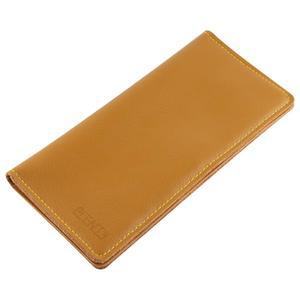 남성용 플렌티 정품 가죽 체크북 커버, 여성용 소프트 홀더, 7개의 카드 슬롯이 있는 양면 장지갑(노란색)