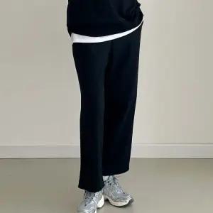 3단기장 수선이 필요없는 길이 숏 기본 롱 인생핏 와이드 일자 밴딩 팬츠 트레이닝 팬츠