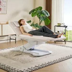 미용 전동 베드 높이조절 마사지 반영구 미용실 전문 침대