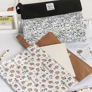 큰손 캐릭터 북파우치 패브릭 다이어리 A4 독서 북커버 파일 귀여운 노트 공책 책 사각 홀더