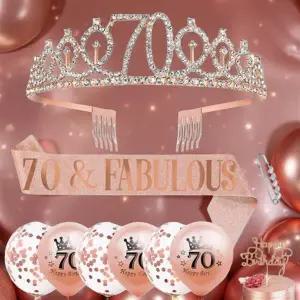 팔순상 차림 부모님 조부모님 생신 홈파티 꾸미기 왕관 세트