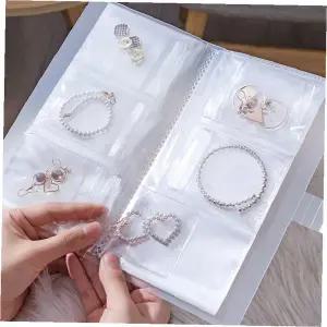 액세서리 보관북 투명 지퍼 주얼리 정리함 변색방지 휴대용 여행 귀걸이 목걸이 반지 수납케이스 고급 필수